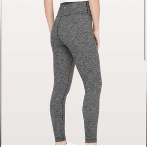 Lululemon Wunder under knitted thick grey leggings